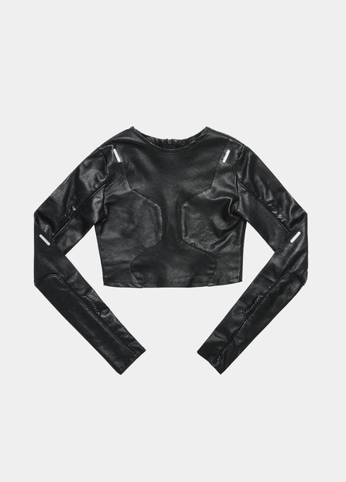 KINETIC LEATHER CROP