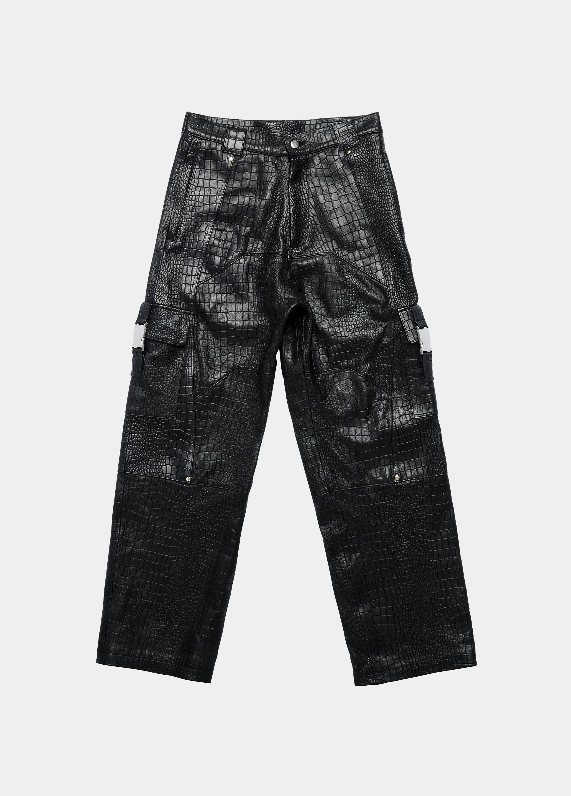 CROCODILE LEATHER CARGO PANTS – HYPERAESTHETICS